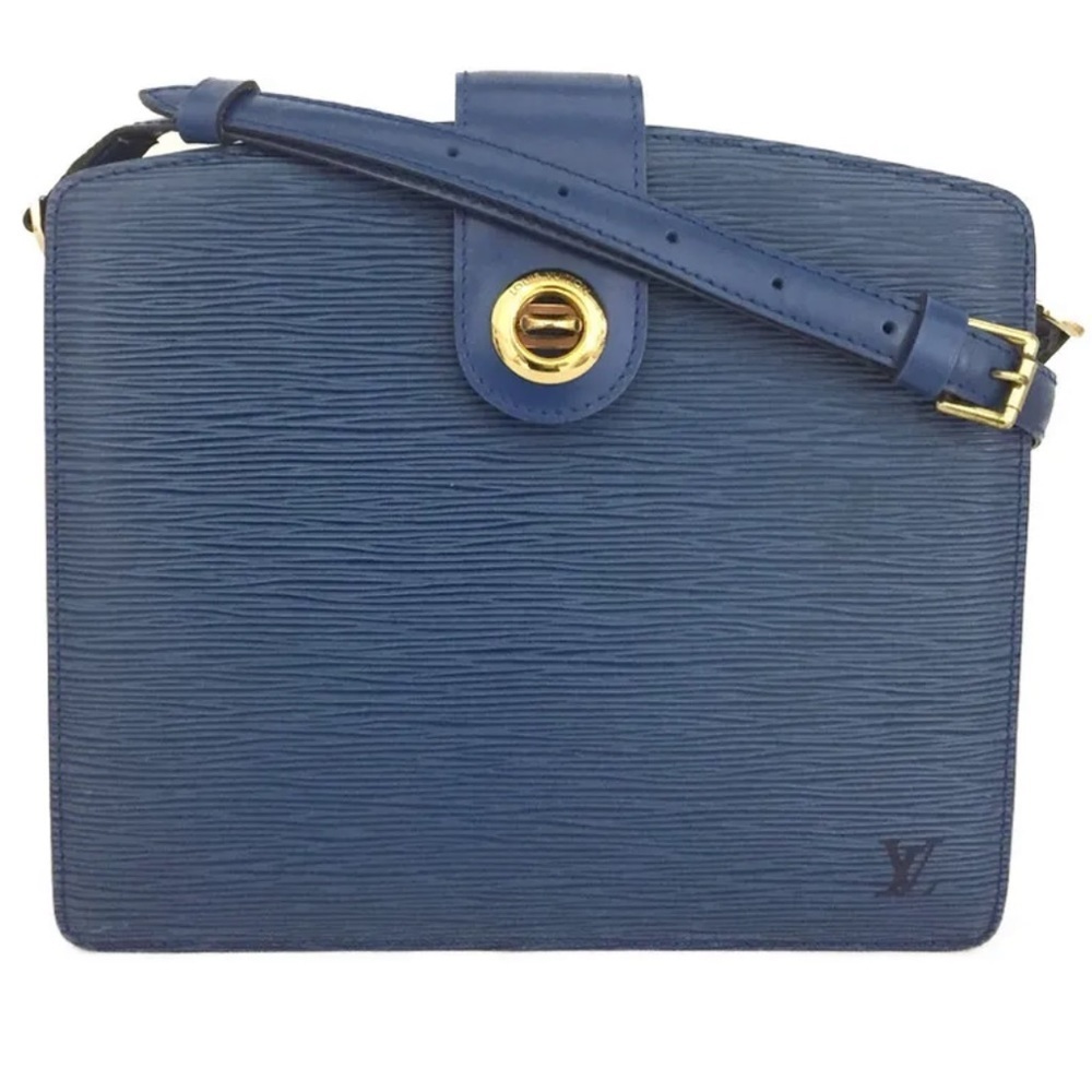 Louis Vuitton blue Epi Capucines shoulder/crossbody bag